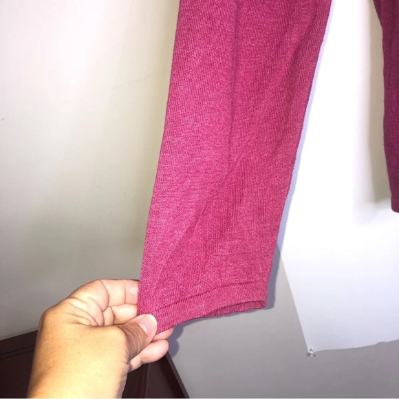 5/$25 J. Jill Turtle Cowl Neck Sweater Fuchsia Pink XL Long Sleeves - Picture 5 of 7